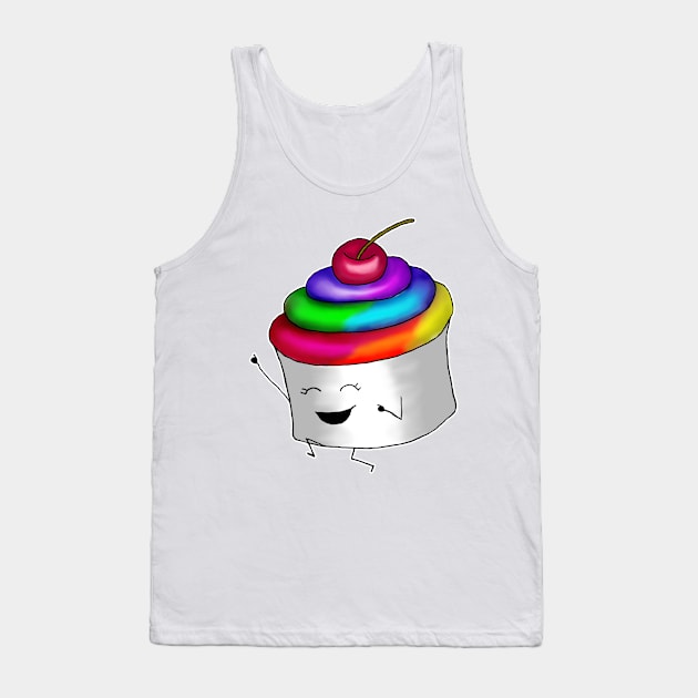 Excited Lil Cupcake Tank Top by MirandaMarcy